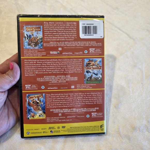 🌴3/$15🌴 Open Season 1 2 3 Triple Feature DVD - NEW!! - Picture 3 of 6